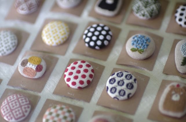 こぎん刺し、刺繍、ラタンを使った小物