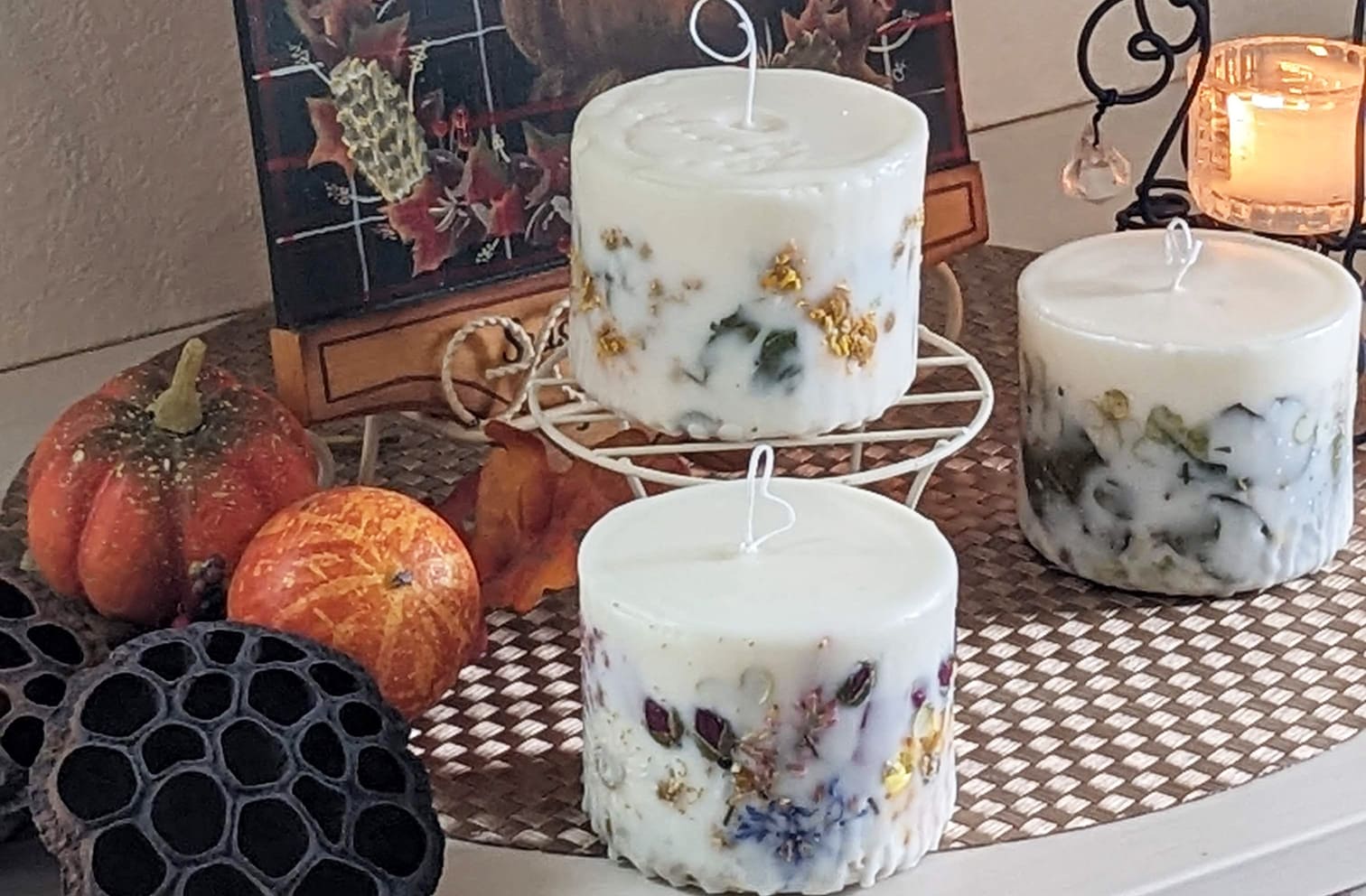 ハーブティー、ハーブ紅茶、ボタニカルキャンドル、ハーブ
