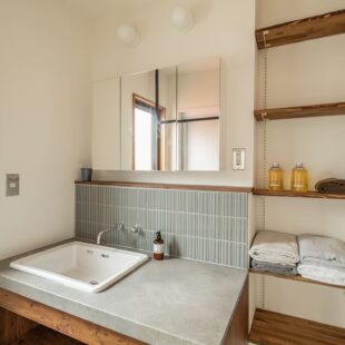 中古戸建リノベーション　造作洗面台