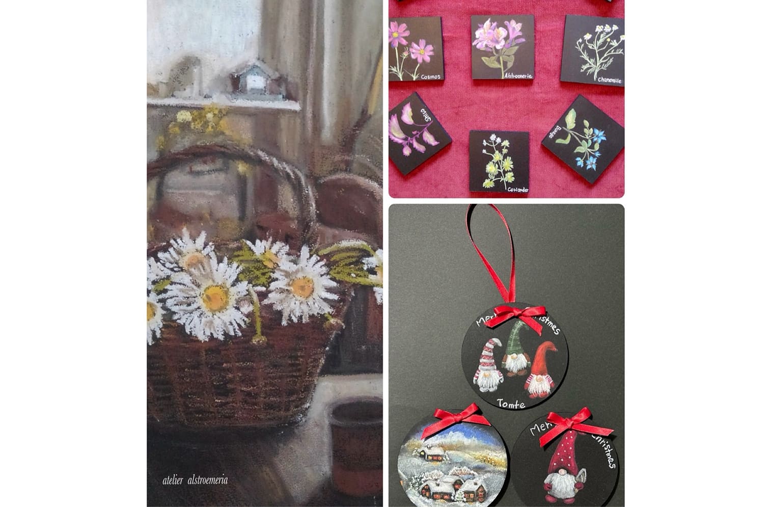インテリア雑貨(チョークアート作品&木工品)